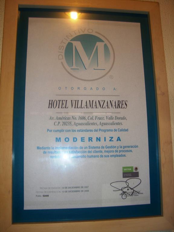 Hotel Villa Manzanares Aguascalientes Exterior photo